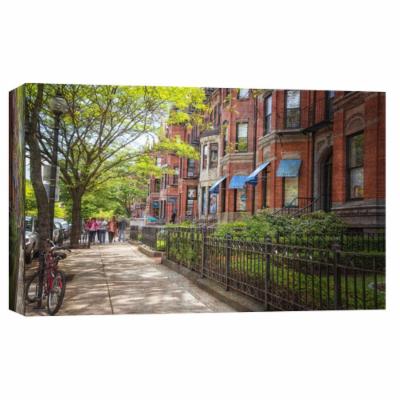 PTM Images 10 in. X 12 in. ''Back Bay Neighborhood '' Printed Canvas Wall Art, Multicolored