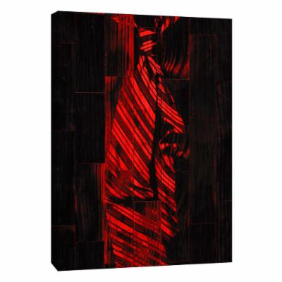 PTM Images 12 in. X 10 in. ''Single Man's Tie 2 - Red'' Printed Canvas Wall Art, Multicolored