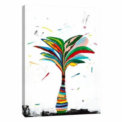 PTM Images 12 in. X 10 in. ''Delos Palm 2'' Printed Canvas Wall Art, Multicolored