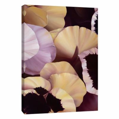 PTM Images 12 in. X 10 in. ''Fancy Pansies'' Printed Canvas Wall Art, Multicolored