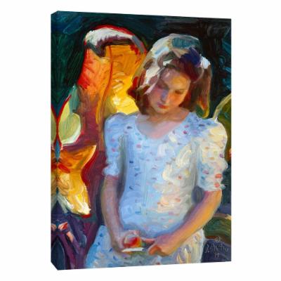PTM Images 12 in. X 10 in. ''the Apple'' Printed Canvas Wall Art, Multicolored