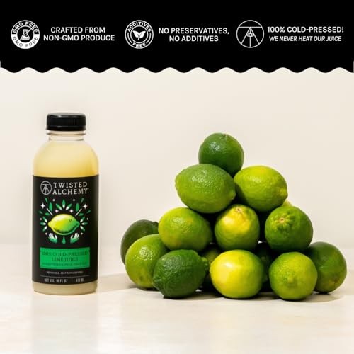 Twisted Alchemy Cold Pressed Persian Lime Juice – Hand Squeezed, All Natural, Non-GMO, No Sugar Added, Preservative Free – 16 Oz Bottle for Craft  thumbnail