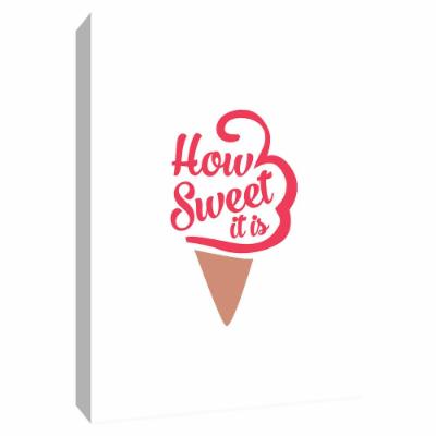 PTM Images 12 in. X 10 in. ''How Sweet It Is I'' Canvas Wall Art, Multicolored