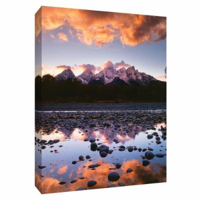 PTM Images 12 in. X 10 in. ''Snake River Reflection'' Canvas Wall Art, Multicolored