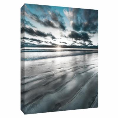 PTM Images 12 in. X 10 in. ''Silver Sun'' Canvas Wall Art, Multicolored