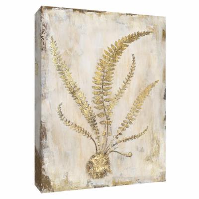 PTM Images 12 in. X 10 in. ''Venetian Frond'' Canvas Wall Art, Multicolored