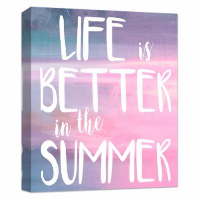 PTM Images 10 in. X 12 in. ''Life Is Better in Summer'' Canvas Wall Art, Multicolored