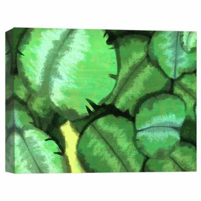 PTM Images 12 in. X 10 in. ''Abstract Leaves'' Canvas Wall Art, Multicolored