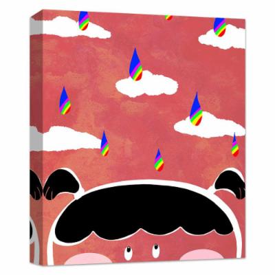 PTM Images 10 in. X 12 in. ''Watercolor Drops'' Canvas Wall Art, Multicolored