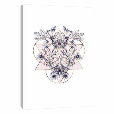 PTM Images 10 in. X 12 in. ''Prairie Geometry 2'' Printed Canvas Wall Art, Multicolored