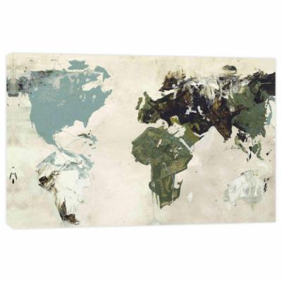 PTM Images 12 in. X 10 in. ''I See the World'' Printed Canvas Wall Art, Multicolored