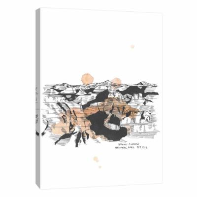 PTM Images 10 in. X 12 in. ''Nation Park Grand Canyon'' Printed Canvas Wall Art, Multicolored