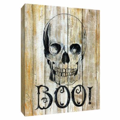 PTM Images 12 in. X 10 in. ''Boo'' Canvas Wall Art, Multicolored