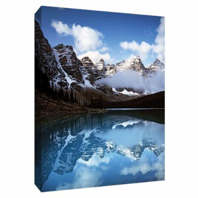 PTM Images 12 in. X 10 in. ''Valley of Ten Peaks'' Canvas Wall Art, Multicolored