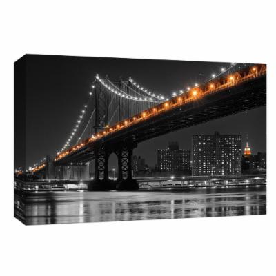 PTM Images 10 in. X 12 in. ''East River Reflection'' by Canvas Wall Art, Multicolored