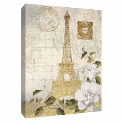 PTM Images 12 in. X 10 in. ''J'aime Je Vis'' Canvas Wall Art, Multicolored