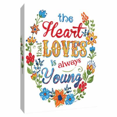 PTM Images 12 in. X 10 in. ''Young Heart'' by Canvas Wall Art, Multicolored