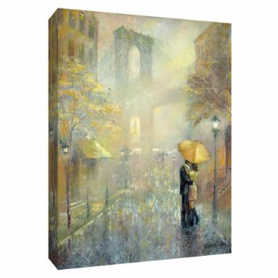 PTM Images 12 in. X 10 in. ''City Romance II'' by Canvas Wall Art, Multicolored