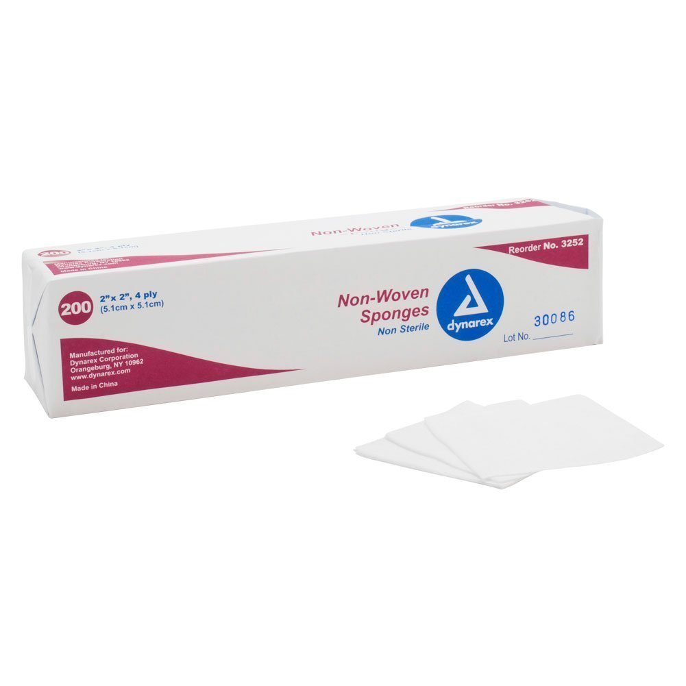 Dynarex, NonWoven Sponge, Box of 200