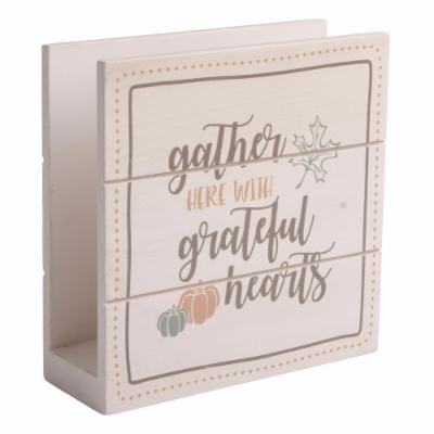 Home Essentials Harvest Devotions 6 in. L Napkin Holder