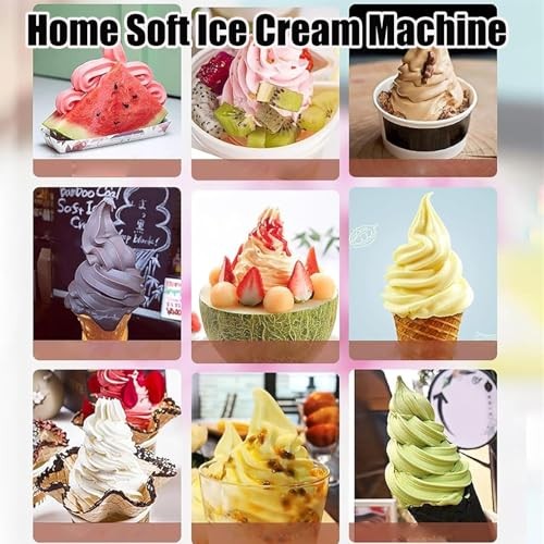 Soft Ice Cream Machine, Home Ice Cream Machine, Yogurt Ice Cream Machine for Quick DIY Cooking,Electric Peanut Butter Maker Machine, Easy to Clean, fo thumbnail