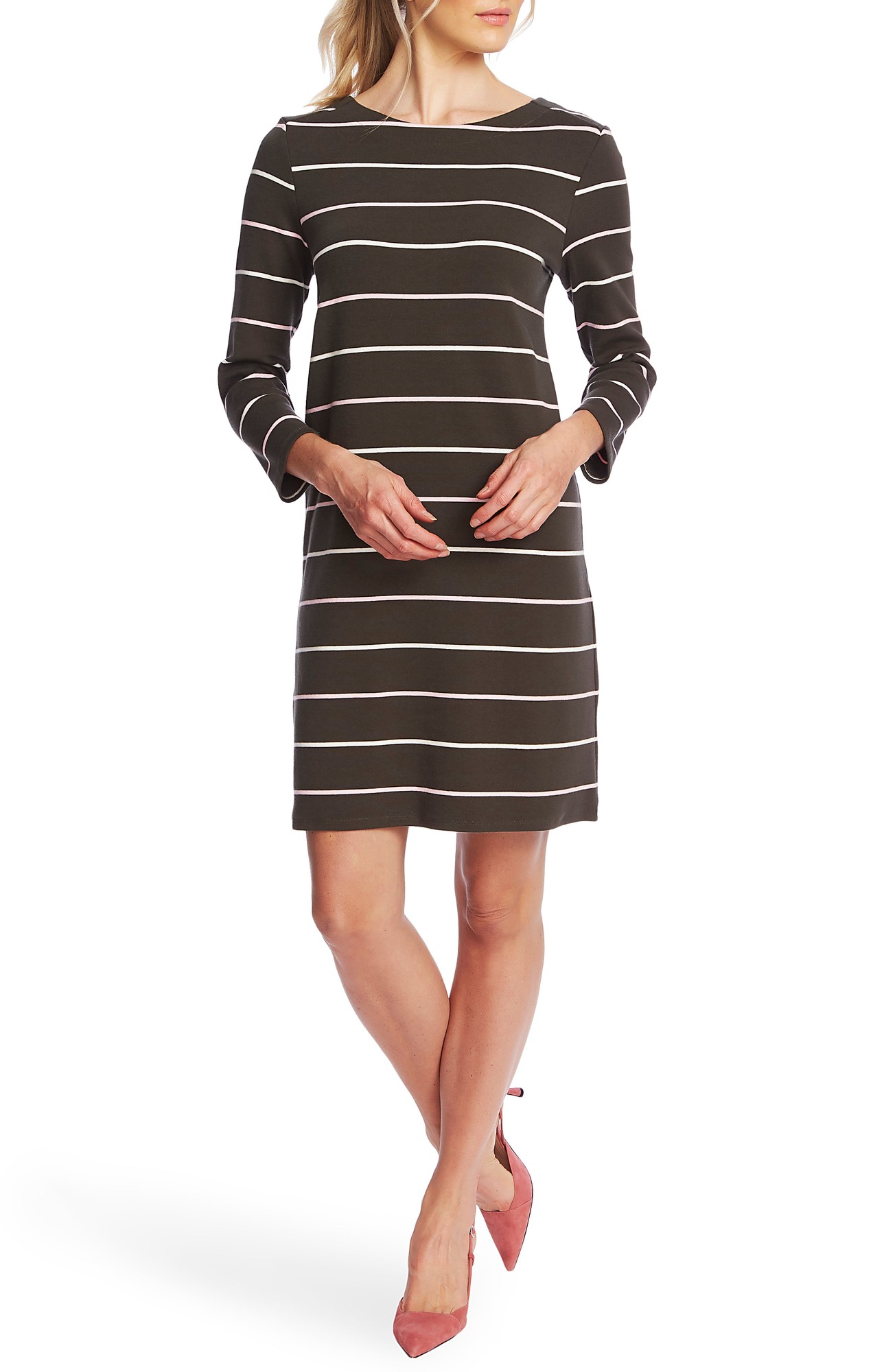 Women's Court & Rowe Volley Stripe Knit Dress, Size XX-Large - Green
