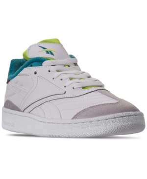 Reebok Mens Club C RC 1.0 Leather Low Top Sneakers