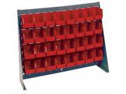 Quantum Storage Systems QBR-3619-210-32 Bench Racks & Louvered Panels with Bin Complete Unit Red