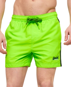 Superdry Men's Beach Volley Swim Shorts - Sunblast Green