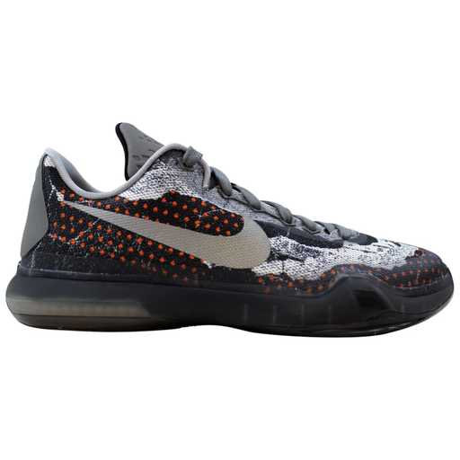 Nike Kobe X 10 Pain Tumbled Grey/Black-Night Silver 726067-001 Grade-School Size 4Y