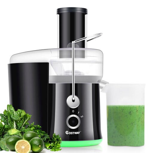 Home Electric Juicer Wide Mouth Fruit & Vegetable Centrifugal Juice Extractor 2 Speed