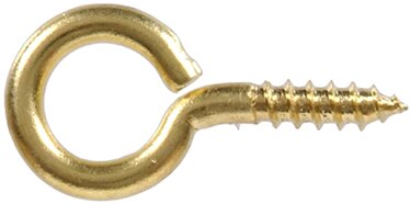 Hillman 852707 0.06 X 0.5 in. Hardware Essentials Small Brass Screw Eye