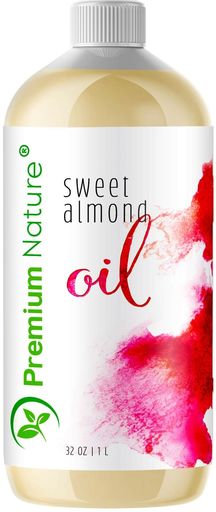 Sweet Almond Oil Best Carrier Oil - 32 Oz 100% Natural Pure for Skin & Hair.