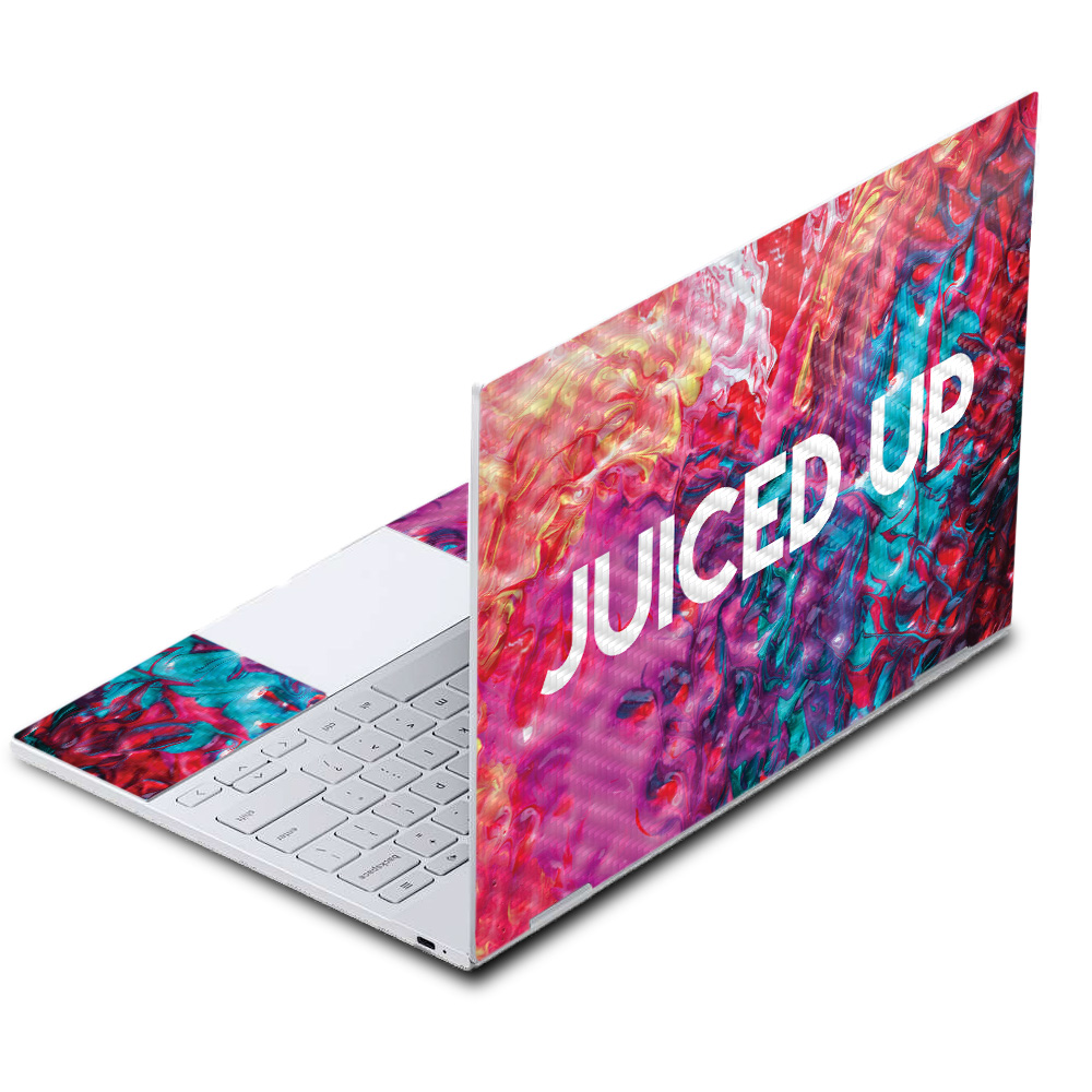 Carbon Fiber Skin Decal Wrap Compatible with Google Pixelbook Juiced up
