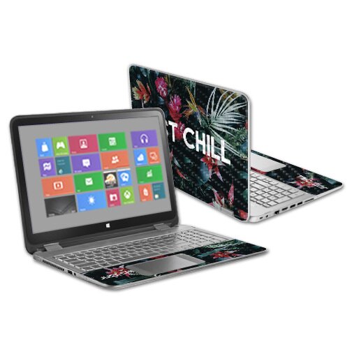 Carbon Fiber Skin Decal Wrap Compatible with HP Envy X360 15.6  Juiced up