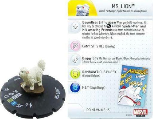 Ms. Lion #M-013 WizKids Promo Marvel Heroclix NM Heroclix Convention