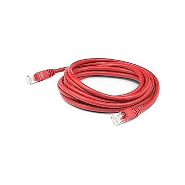AddOn 7ft RJ-45 (Male) to RJ-45 (Male) Red Snagless Cat6A UTP PVC Copper Patch Cable