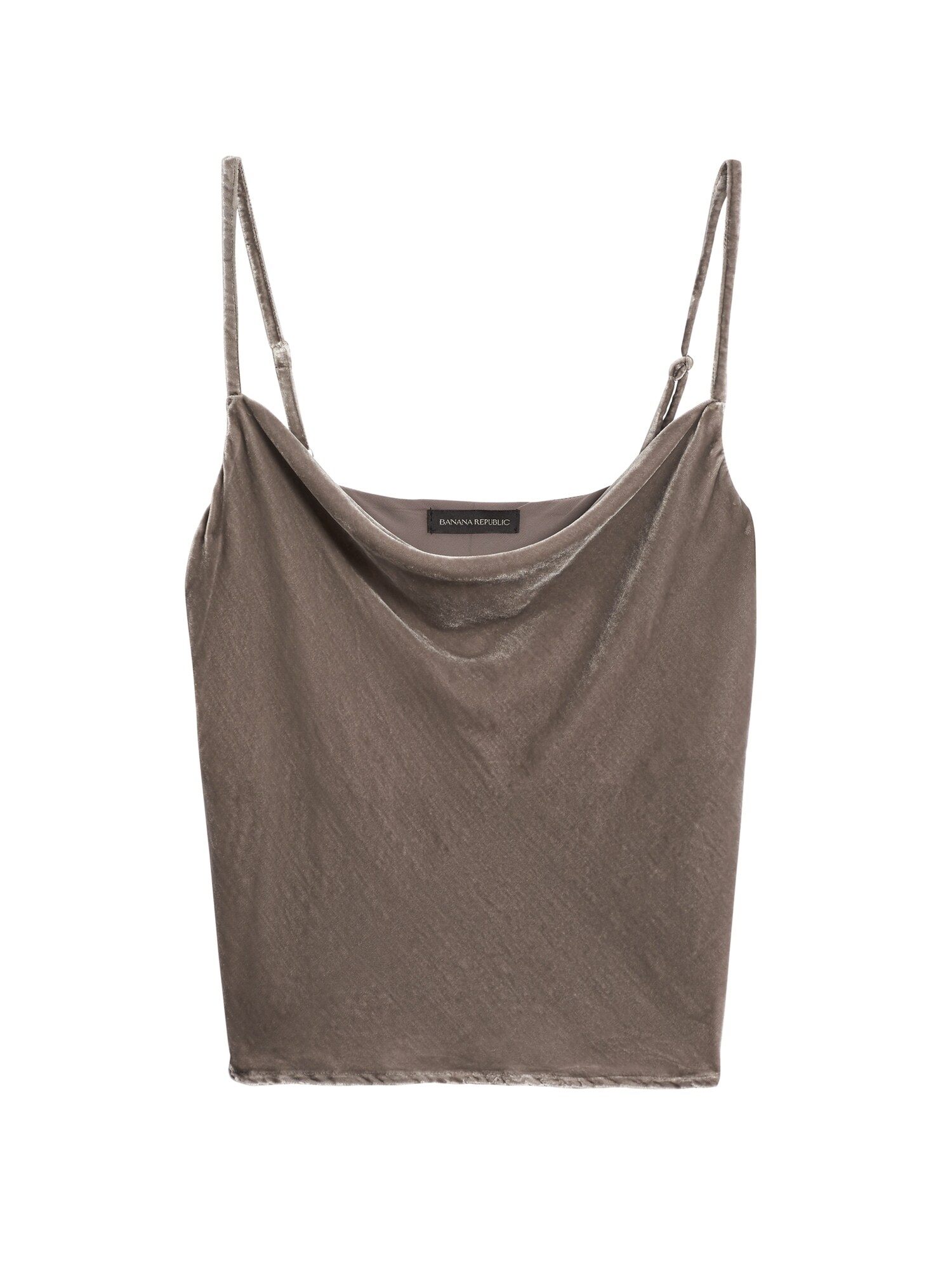 Banana Republic Women's Petite Velvet Cowl-Neck Camisole Sour Cherry Red Petite Size XXS Petite thumbnail