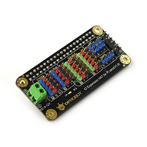 IO Expansion HAT for Raspberry Pi 5 / Zero / Zero W / 4B / 3B+