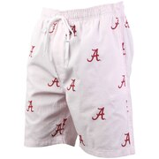 Alabama Crimson Tide Wes & Willy Seersucker Volley Swim Trunks - Pink