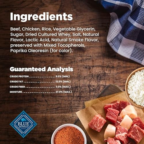 Blue Buffalo Nudges Minis Grillers Made with Real Steak, Natural Dog Treats Mineral-Enhanced for Flavor, 10 Oz. Bag thumbnail