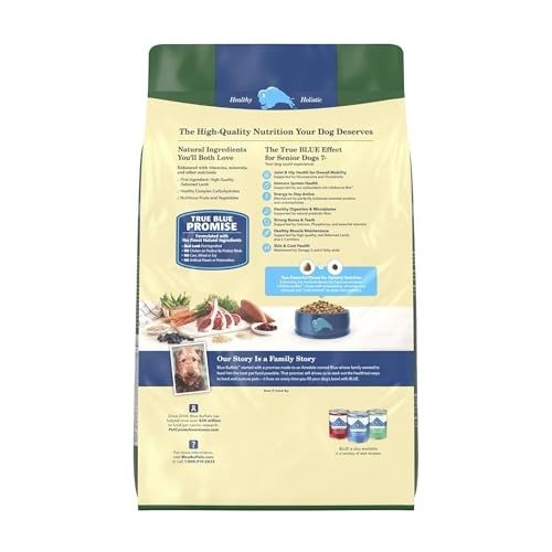 Blue Buffalo Life Protection Formula with LifeSource Bits, Senior 7+ Dry Dog Food, Lamb and Brown Rice Recipe, Natural Food for Dogs, 15 Lb. Bag thumbnail