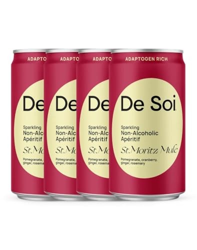 De Soi Non-Alcoholic Apéritif, St. Moritz Mule 4 Cans (8 Fl Oz Each)