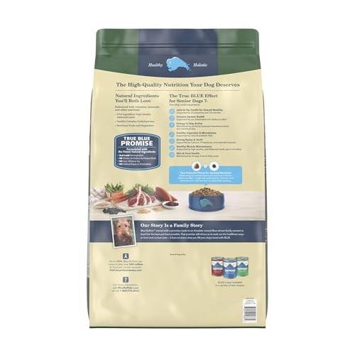 Blue Buffalo Life Protection Formula with LifeSource Bits, Senior 7+ Dry Dog Food, Lamb and Brown Rice Recipe, Natural Food for Dogs, 30 Lb. Bag thumbnail