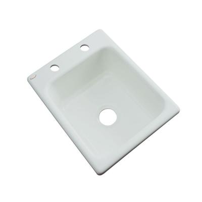 Thermocast Crisfield Silver Acrylic 17 in. 2-Hole Drop-in Bar Sink, Sterling Silver thumbnail