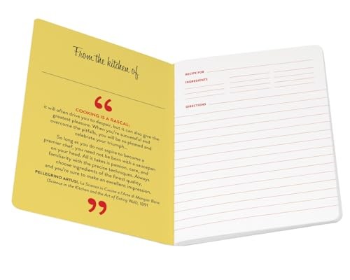 The Unemployed Philosophers Guild Cooking Notebook - Passport Sized Mini Pocket Journal, 3.5