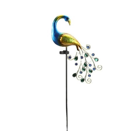 Generic Metal Peacock Solar Garden Lights Stakes Water Proof Path Lights for Outdoor Patio Yard Decorations Outdoor for Mom Grandma Women Birthday Gar