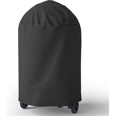 6755 Grill Cover for Char-Griller Akorn Kamado and Premium Kettle Charcoal Grill  Heavy Duty Waterproof Kamado Grill Cover  Black