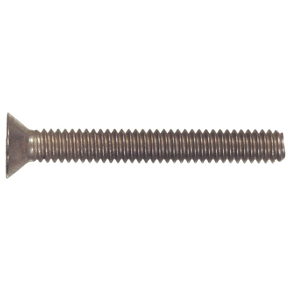 Hillman 1/4 in. -20 X 1-1/4 in. Phillips Flat-Head Machine Screws (15-Pack)