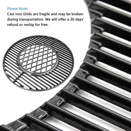 8835 21.5 Inch Non-Stick Porcelain Coated Grill Grates for Charcoal Grills  Heavy Duty Cast Iron Cooking Grids